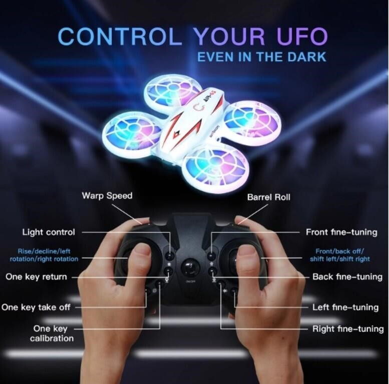 Mini Toy Drone UFO for Kids and Beginners Toy