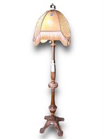 1920's Floor Lamp w/Shade (Shade 17" Lamp 71")
