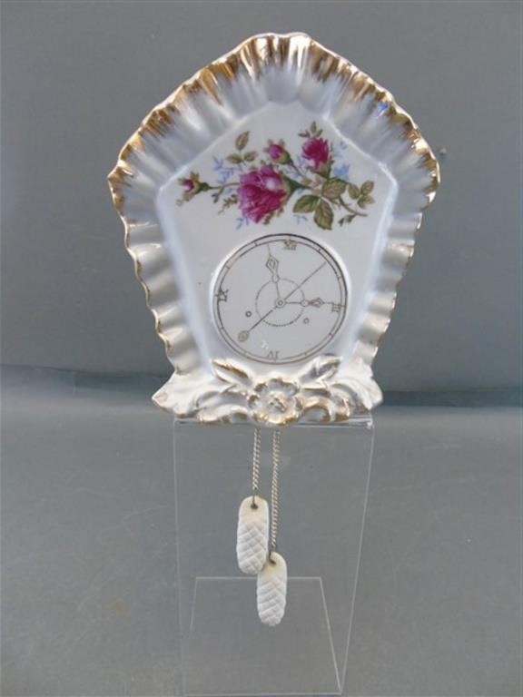 Tilso Porcelain Clock Shape Wall Pocket