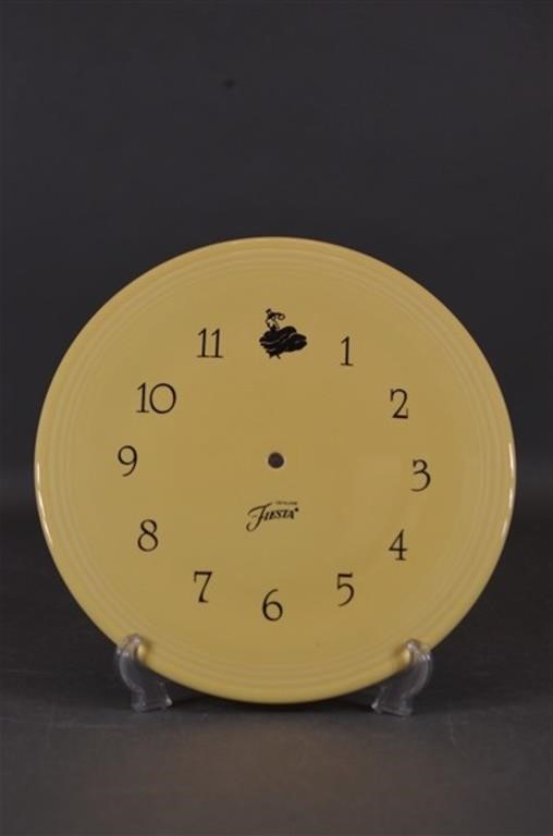 Yellow Fiesta Clock Face