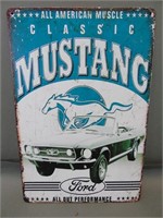 Ford Classic Mustang Metal Sign