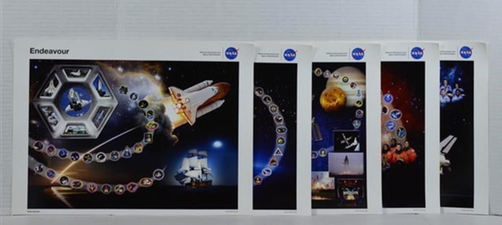 NASA: 5 Space Shuttles Posters