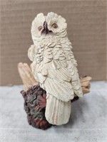 Vintage White Owl Figurine
