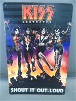 Kiss Destroyer Metal Sign