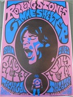 The Rolling Stones Vinyl Canvas Poster