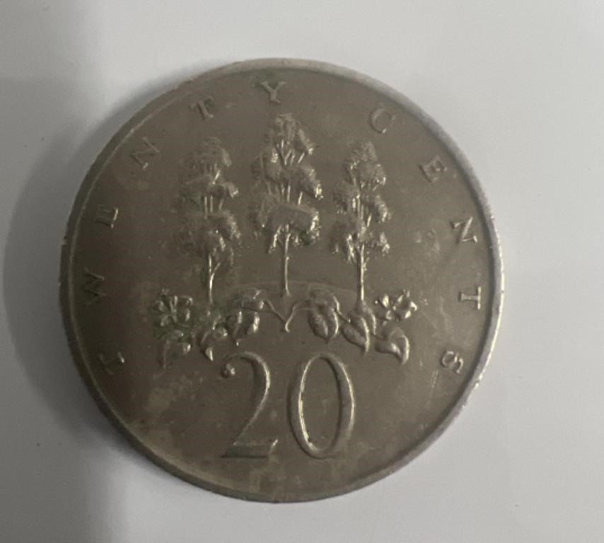 1989 Jamaica 20 Cent Coin