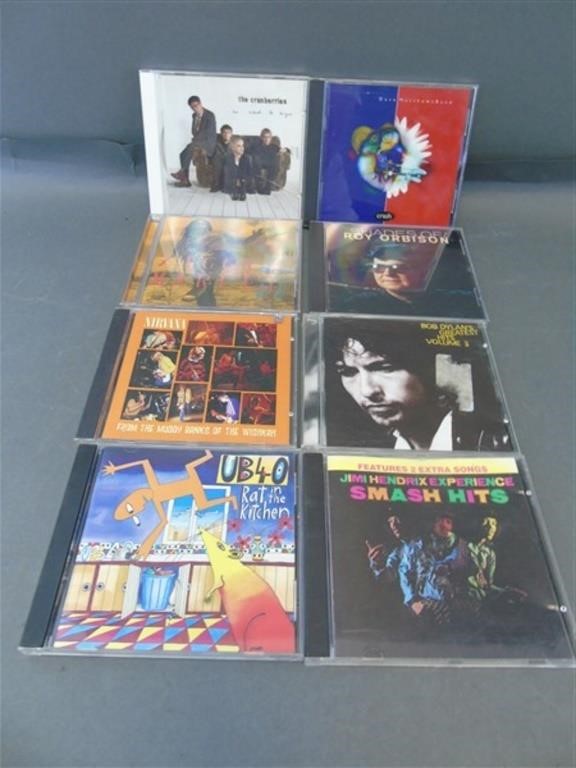 Assorted CD's, Nirvana, Jimi Hendrix, Bob Dylan &
