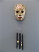 Handmade Wind Chimes with Mask