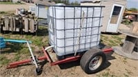 Poly tote w/ cage on trailer