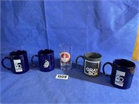 4 Coffee Mugs & 1 Leland Stanford University