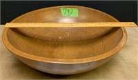 Wooden 17” handmade bowl