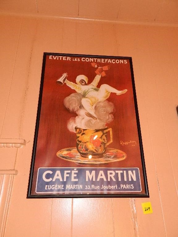 Cafe Martin Framed Poster