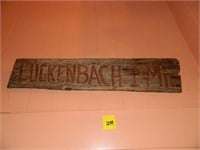Luckenbach 1 Mi Sign