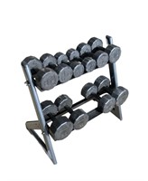 Cap Weight Set W/ Holding Rack *pre-owned*