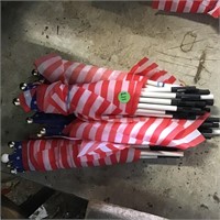 NEW 24 Flags- approx 12" stick