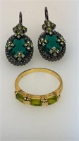 Joan Rivers earrings and ring