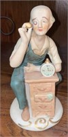 Vtg Porcelain Figurine, Watchmaker