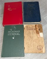 (4) 1960's Hymnal Books, The Methodist Hymnal,