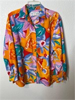 Vintage Femme Button Up Shirt Colorful 2