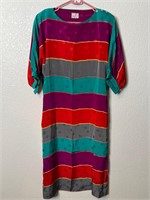 Vintage Striped Polka Dot Dress