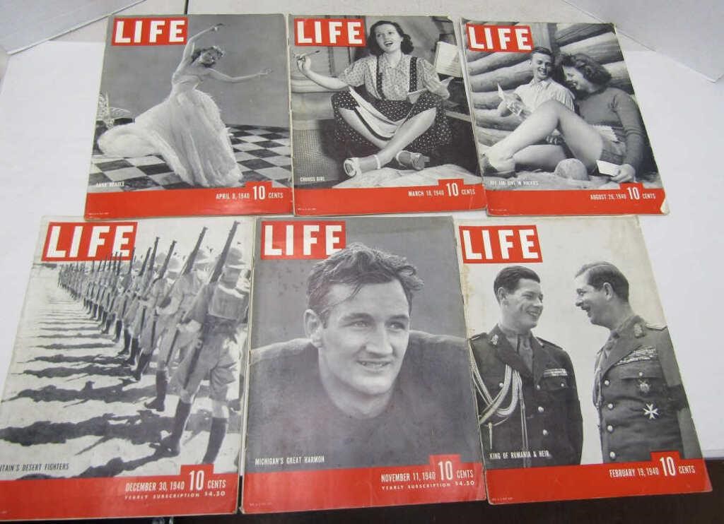 (6) 1940 LIFE Magazine's