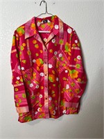 Vintage 1970s Polyester Disco Shirt