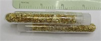 3 Large Vials Of Oregon Gold Foil