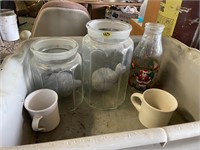 misc glass jar lot
