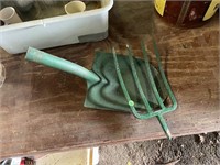 fork and shovel heads