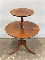 Vintage 2 Tier Round Side Table