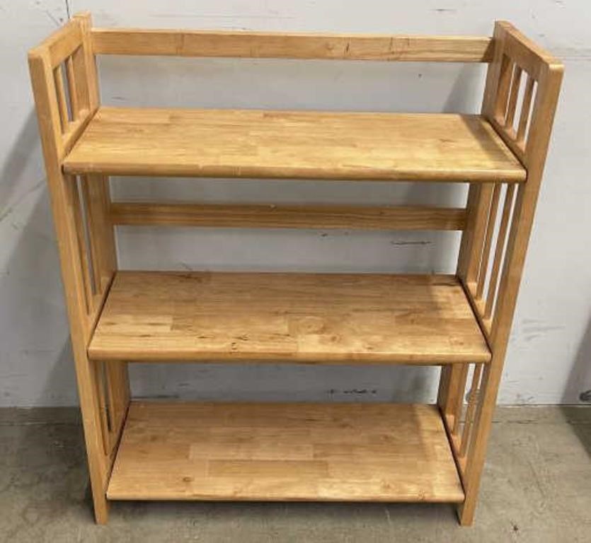 Collapsible Wooden Shelving Unit
