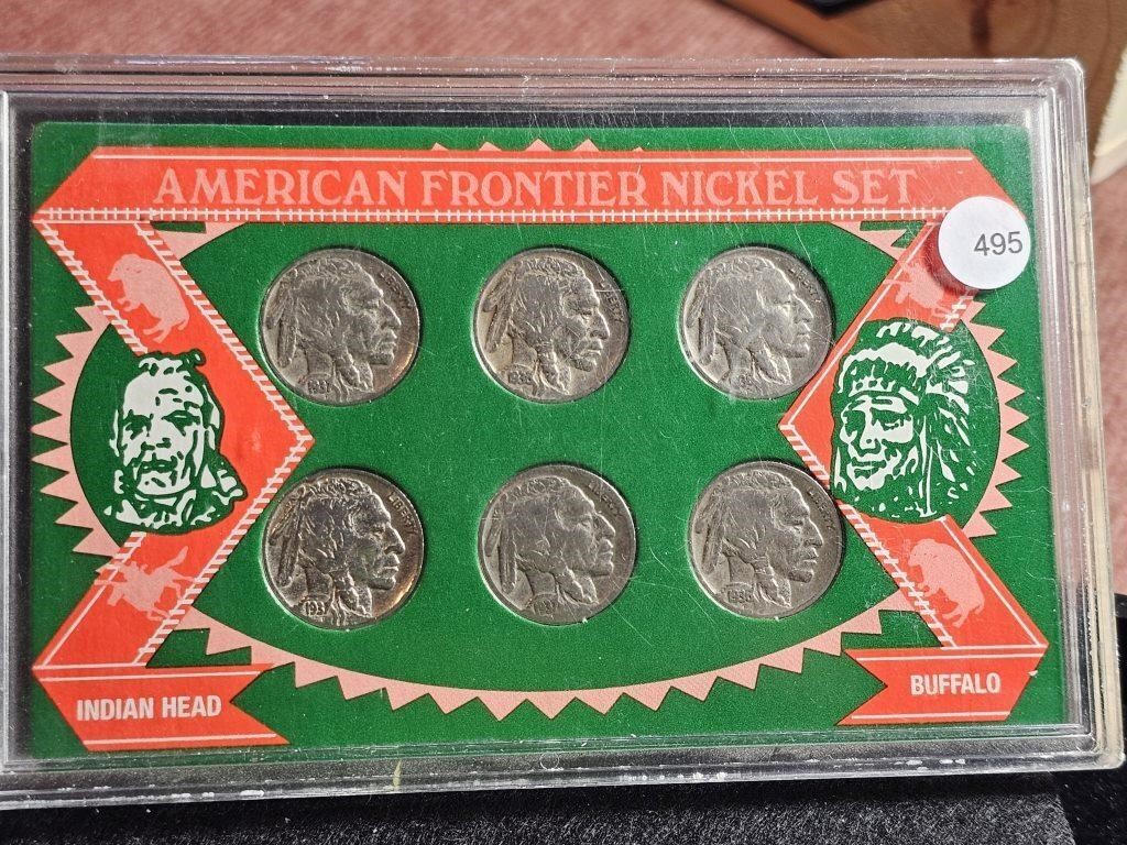 1936 & 1937 Buffalo Nickels - Amer. Frontier .....
