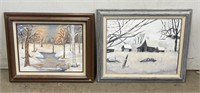 Selection of Framed Oil on Canvas
