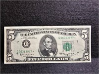 1963A Federal Reserve Five-Dollar Star Note