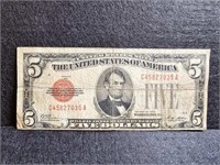 1928 United States Note Five-Dollar - Red Seal
