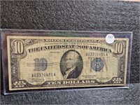 1934 Silver Certificate Ten-Dollar - Blue Seal