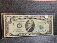 1950A Fed. Reserve Ten-Dollar - Green Seal