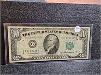 1950B Fed. Reserve Ten-Dollar - Green Seal
