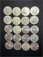 1965-1998D Kennedy Half Dollars (20 coins)