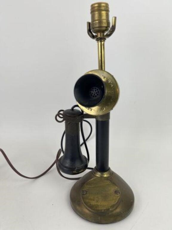 Antique Leich Electric Co. Telephone Lamp