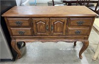 Wooden Buffet with Cabriole Legs