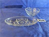 Glass Dish & Oval Dish