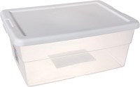 R1056 Sterilite 16 qt. Clear Storage Box, 2 Pack