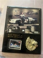 Rusty wallace Nascar plaque