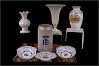 Lenox, Belleek Vases, German Porcelain