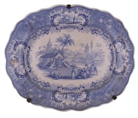Antique Medina Staffordshire Platter