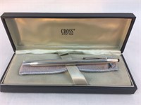 Vintage Sterling Silver Cross Quill Pen