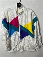 Vintage Color Block Windbreaker Jacket
