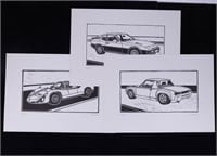 Porsche Woodcuts by Andreas Hentrich (3)
