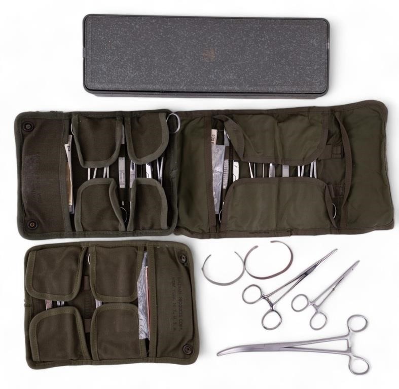 Military Field Surgery Kits and Blood Pressure Kit